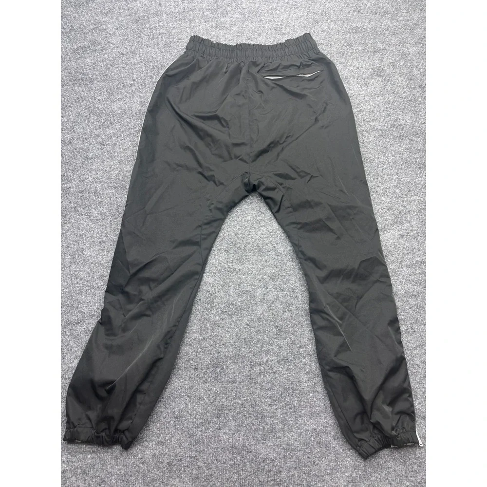 Daniel Patrick Mens Small Black Cream Logo Side Stripe Ankle Zip Track Pants Top